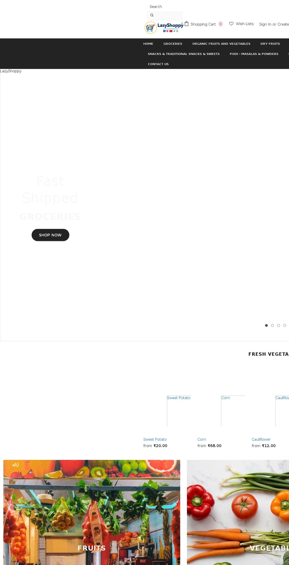 lazyshoppy.com shopify website screenshot