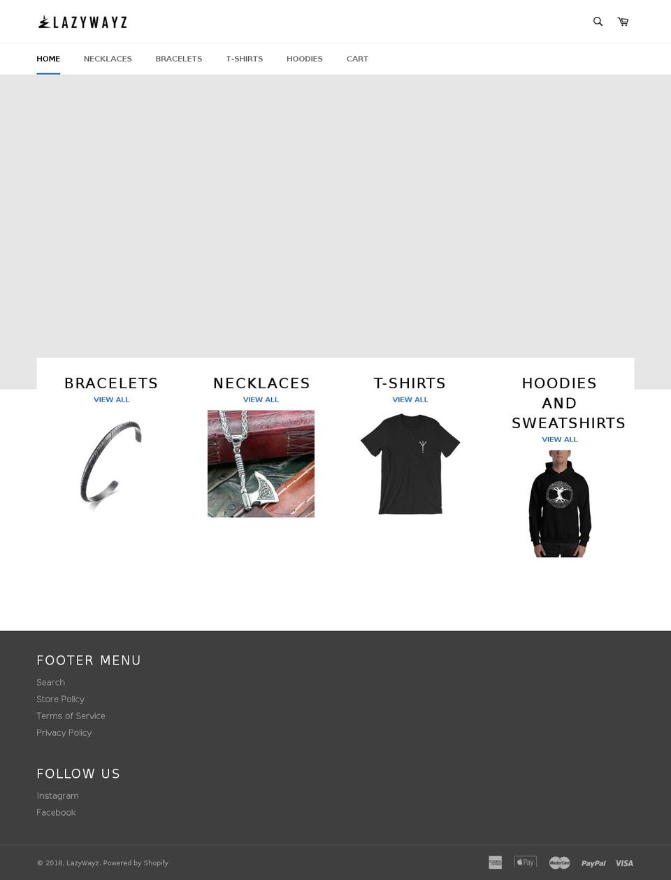 Copy of venture Shopify theme site example lazywayz.com