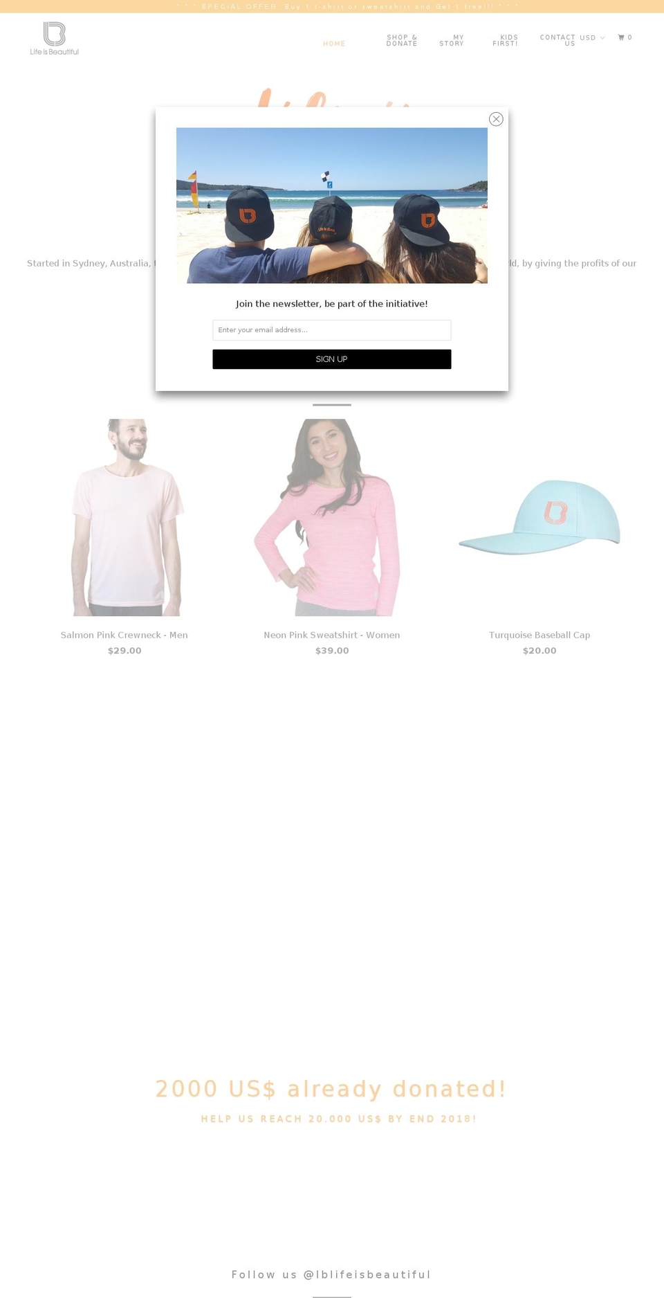 lb-initiative.com — Shopify storefront screenshot