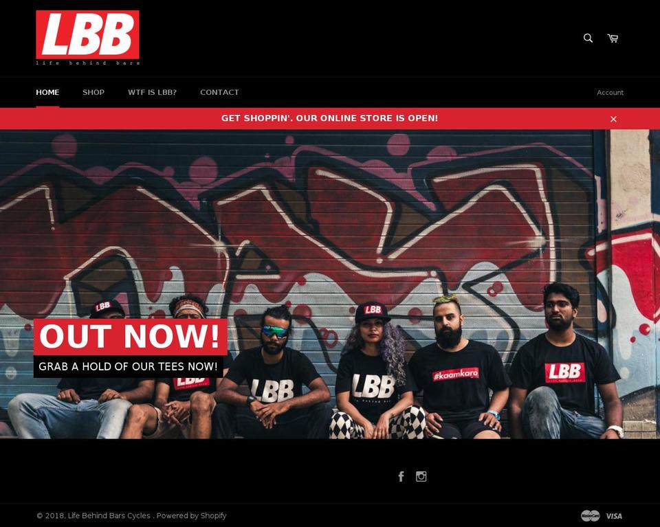 lbbcycles.com — Shopify storefront screenshot