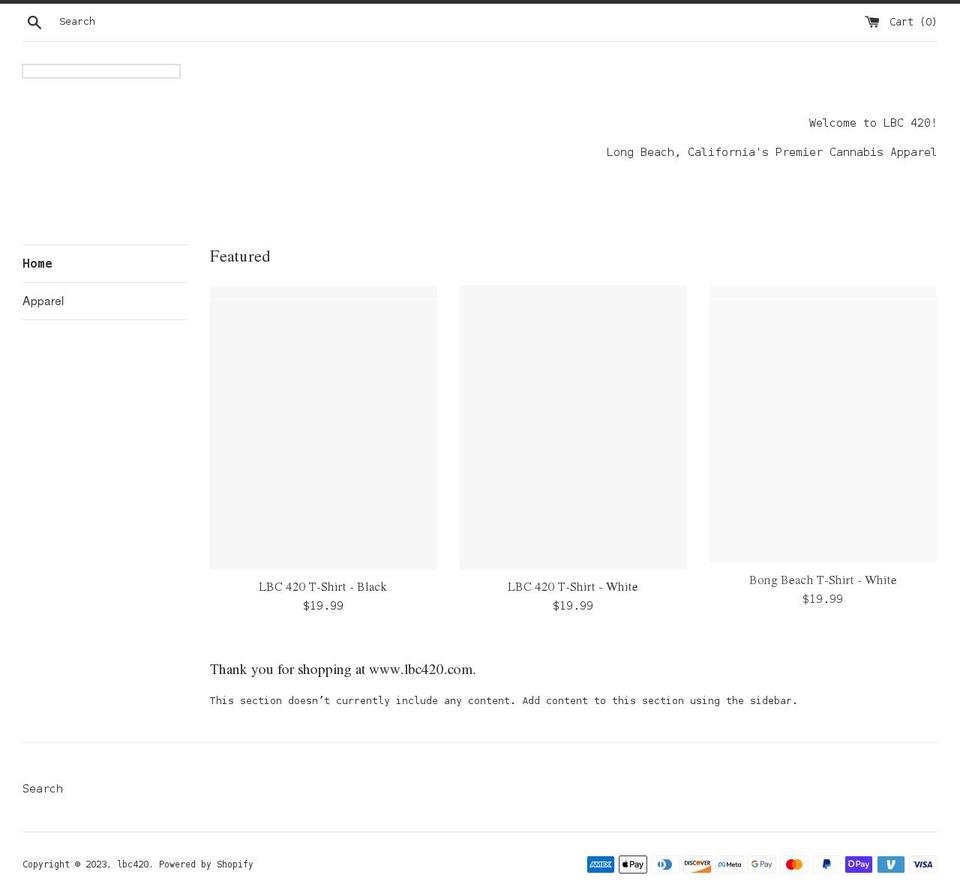 lbc420.com shopify website screenshot
