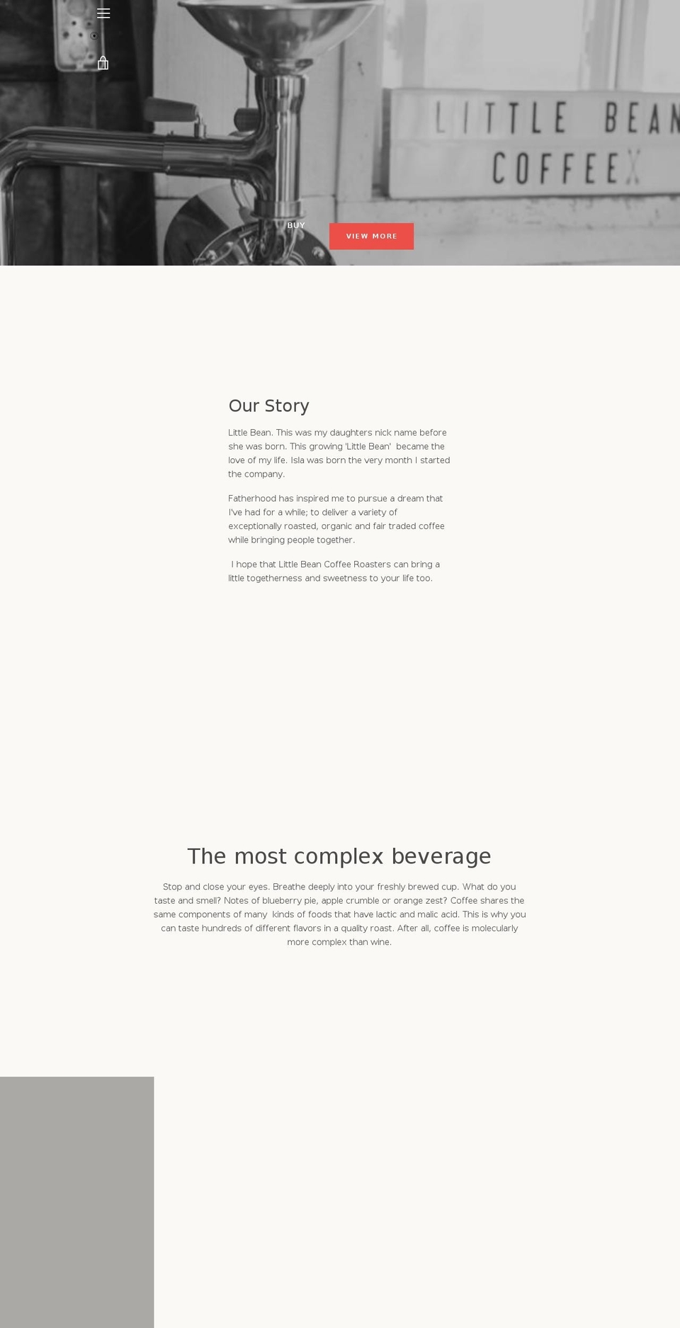 lbcoffeeroasters.com — Shopify storefront screenshot