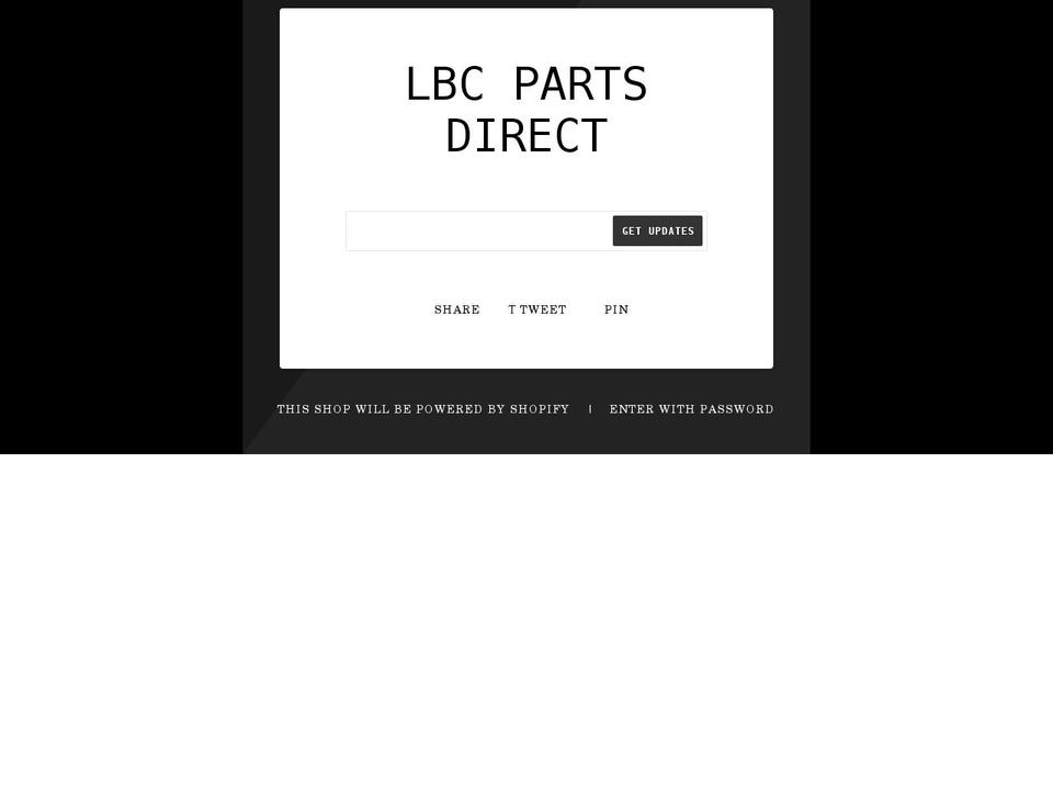 lbcparts.com shopify website screenshot