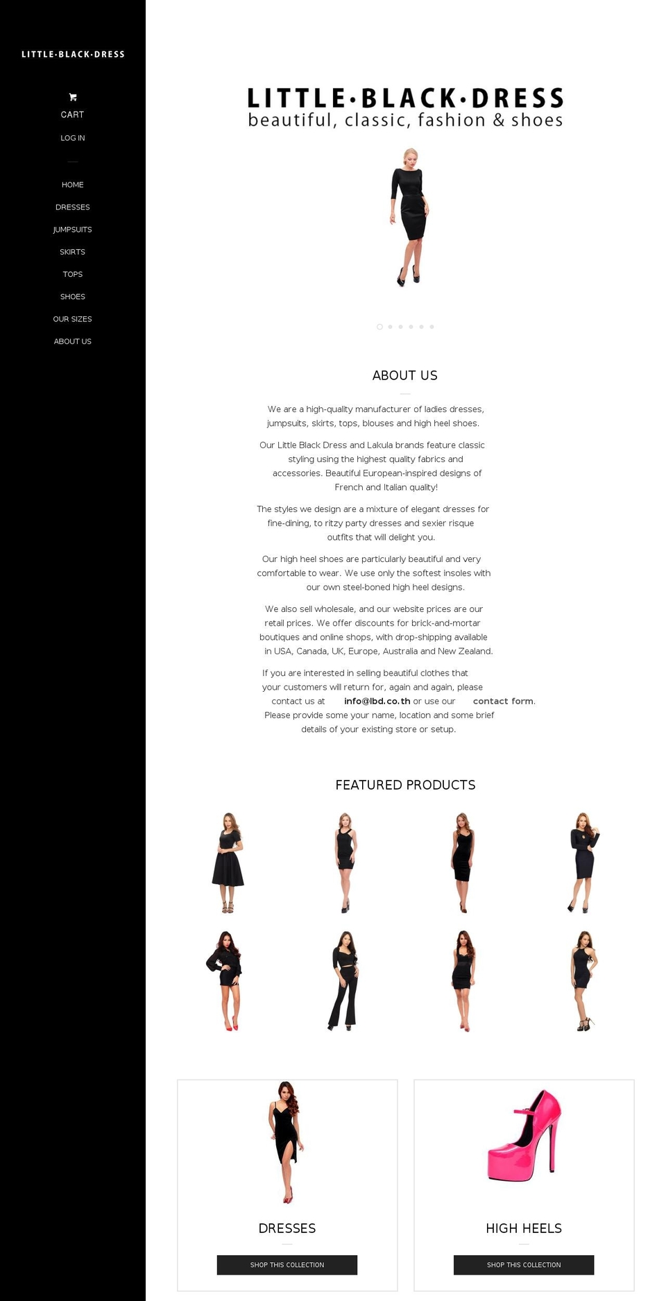 lbdgirl.com shopify website screenshot