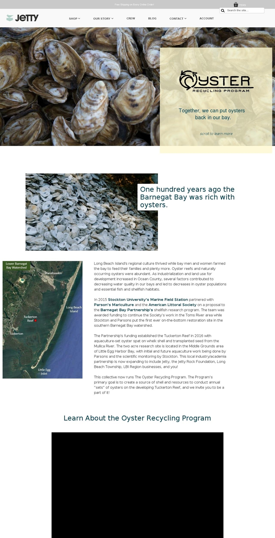 lbi-oyster.com — Shopify storefront screenshot
