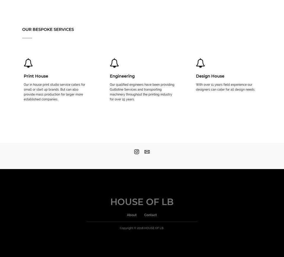 lbmachineryltd.com — Shopify storefront screenshot