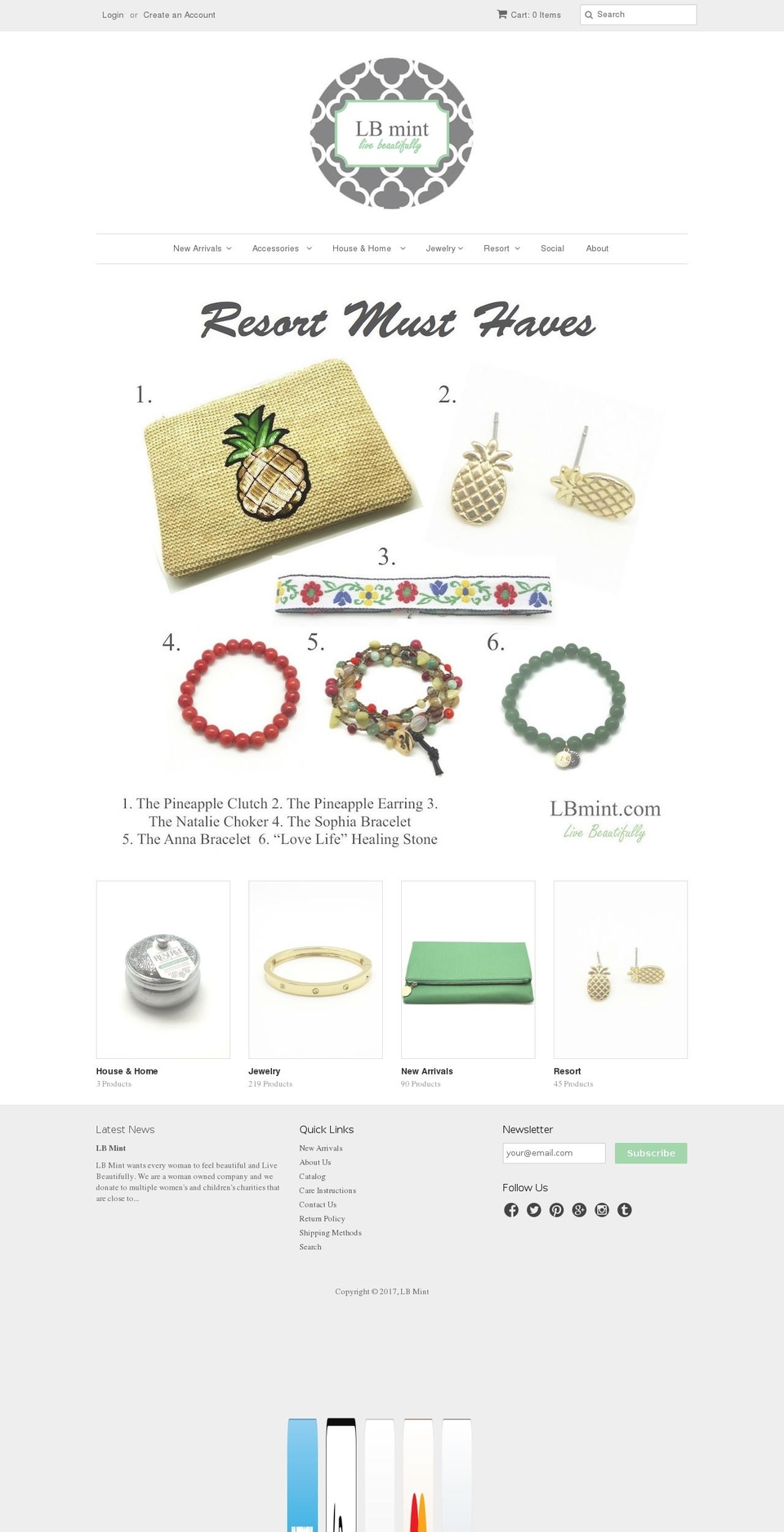 lbmint.com shopify website screenshot