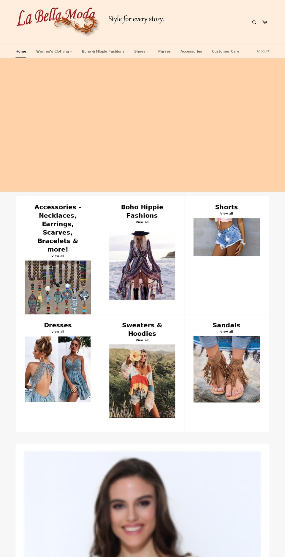 lbmoda.com shopify website screenshot