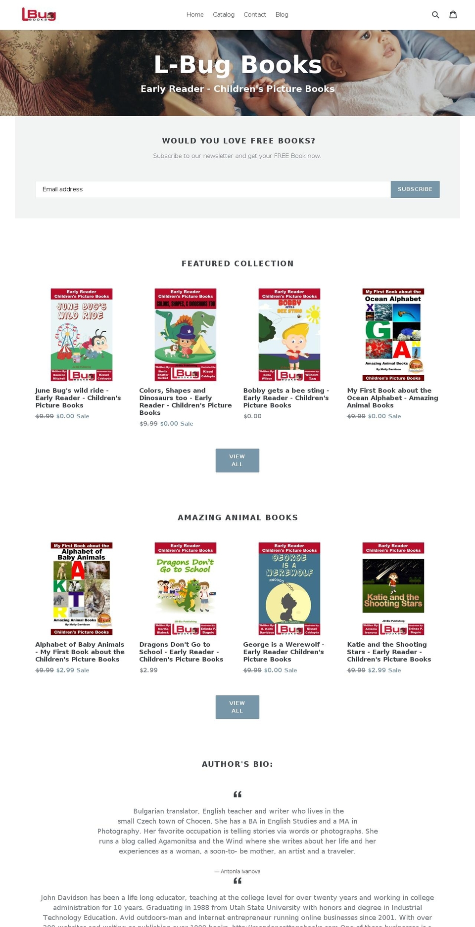 lbugbooks.com shopify website screenshot