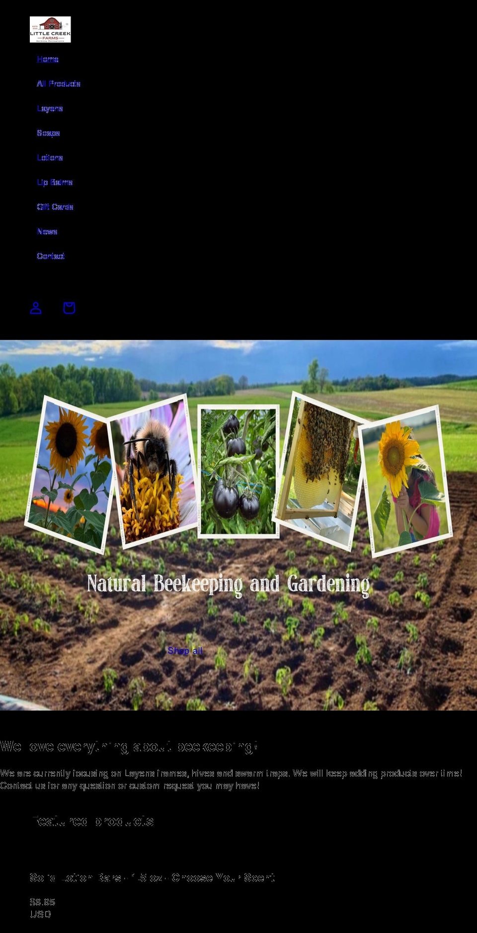 lc-farms.com shopify website screenshot