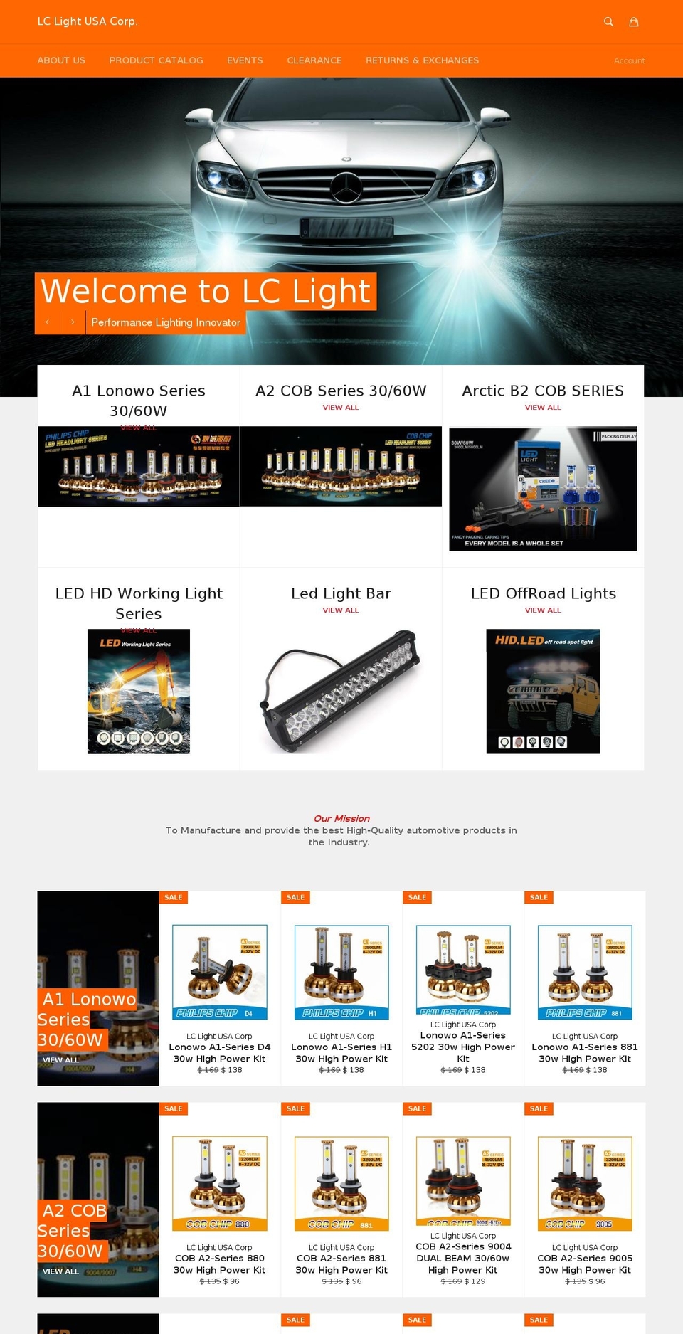 lc4x4usa.com — Shopify storefront screenshot