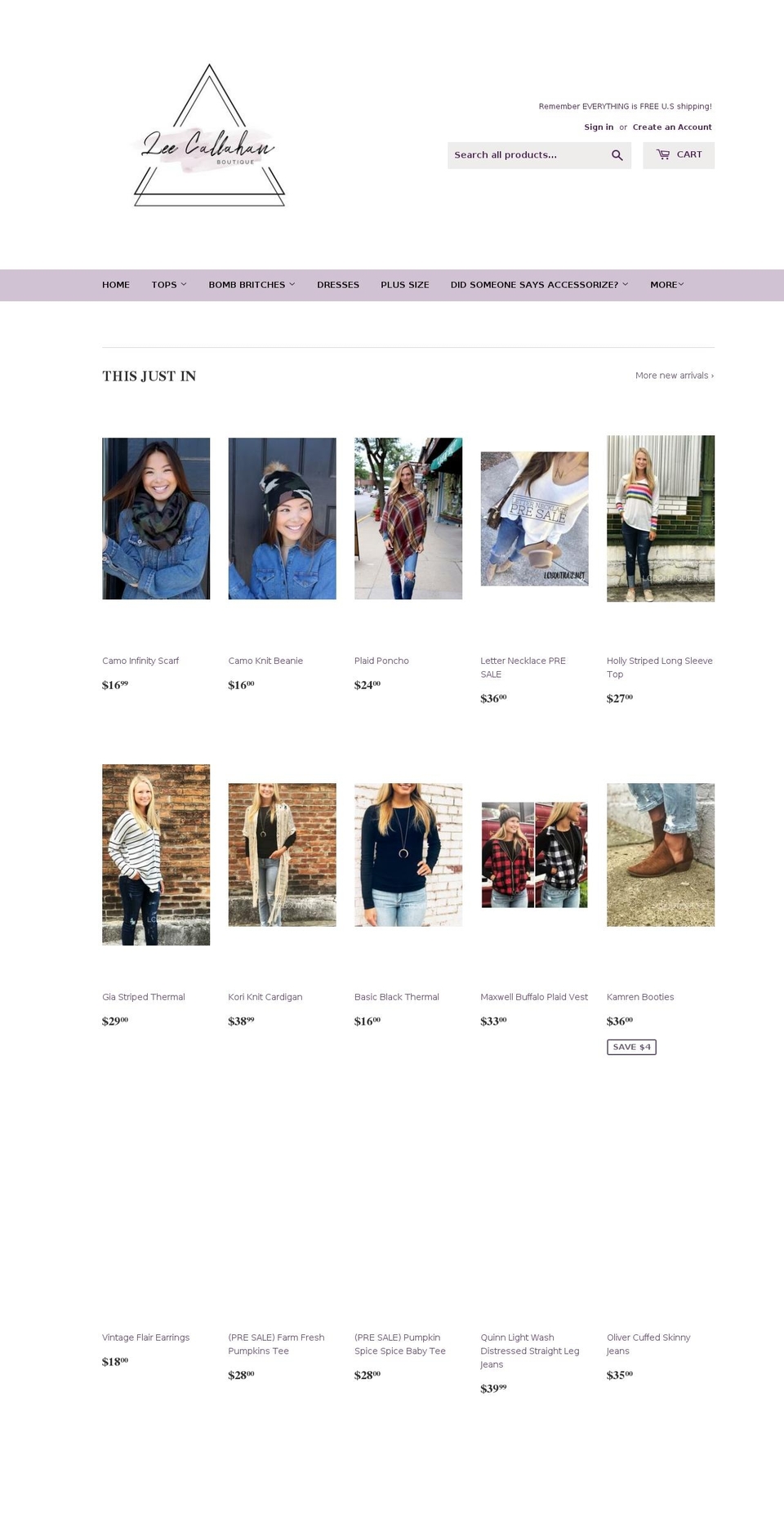 lcboutique.net shopify website screenshot