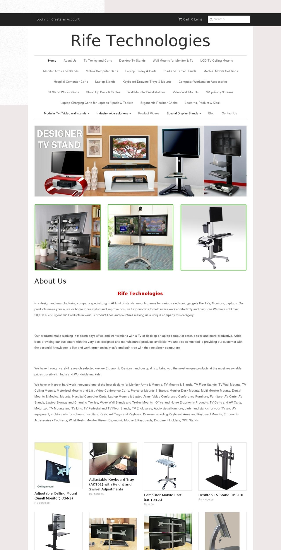 RoyalzExpertDEv Shopify theme site example lcdtvstandsindia.com