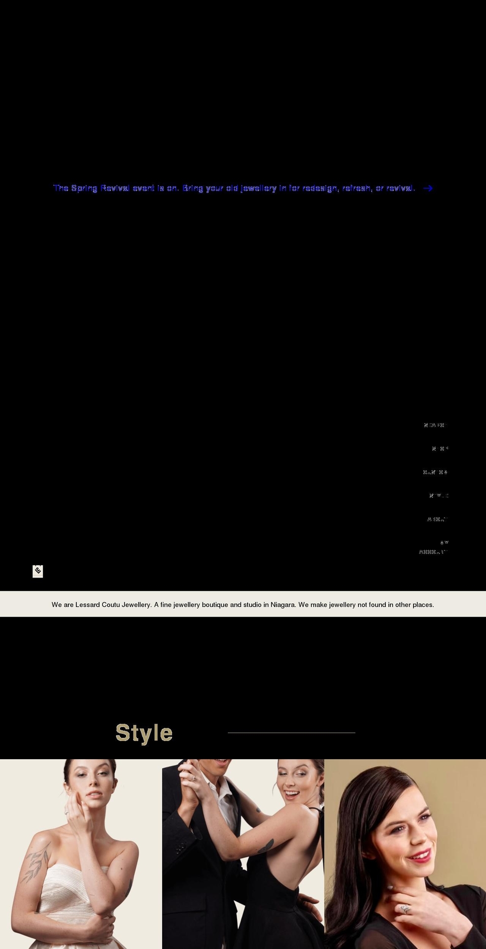 lcjewelery.com shopify website screenshot