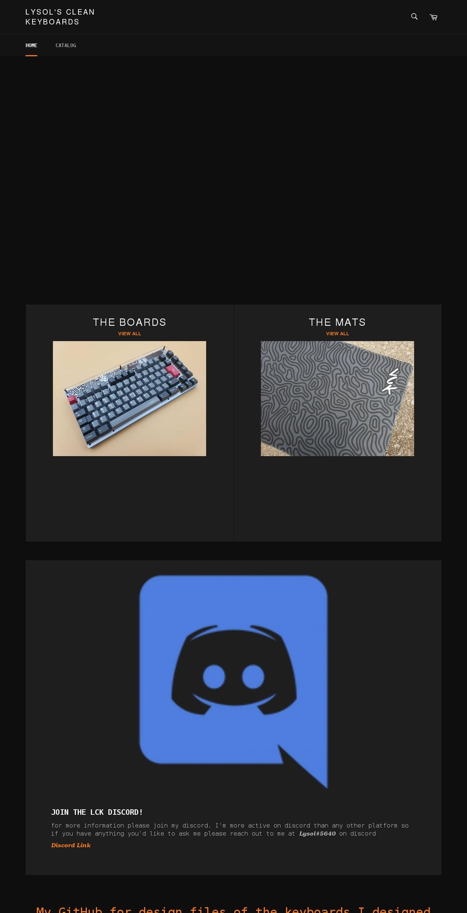 lckeyboards.com shopify website screenshot