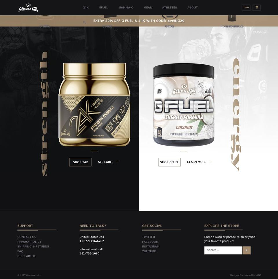Gamma Labs 2017 - 24k Shopify theme site example lcompound.com