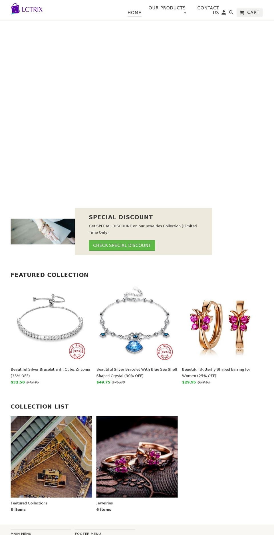 lctrix.com — Shopify storefront screenshot