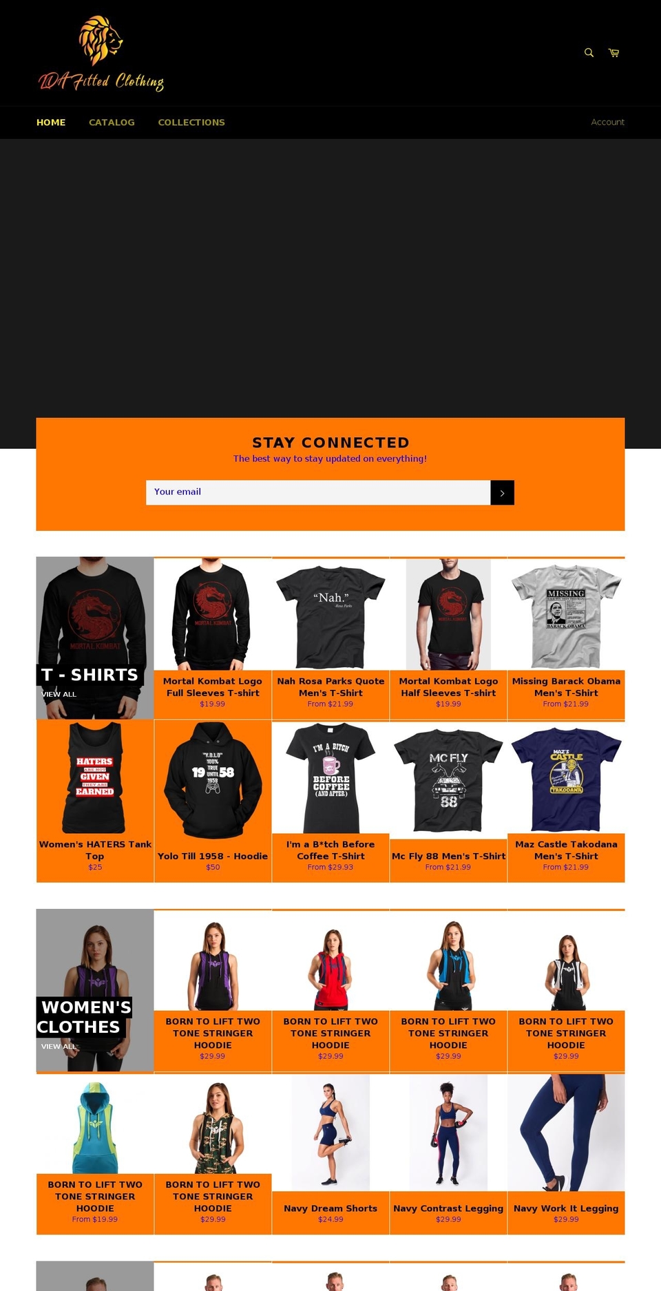 ldafittedclothing.com — Shopify storefront screenshot