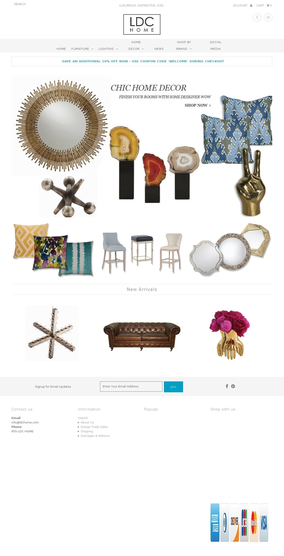 ldcdesignstudio.com shopify website screenshot