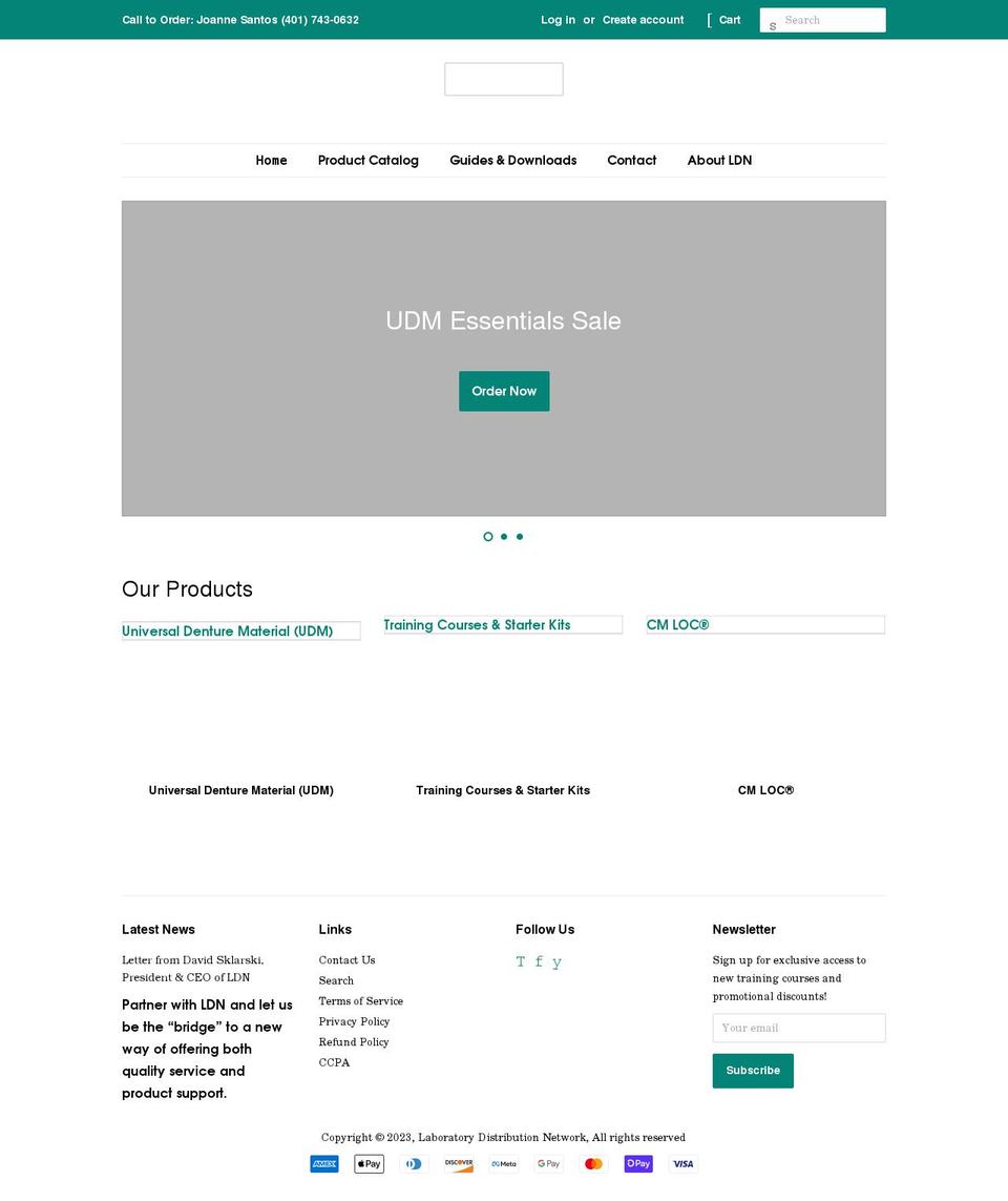ldnsmile.com shopify website screenshot