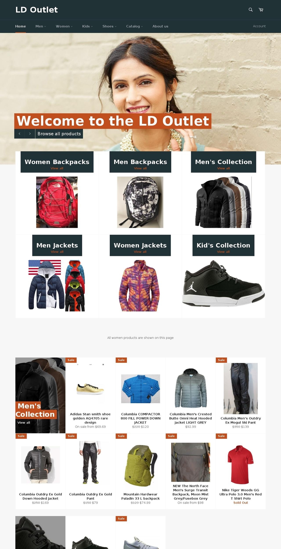 ldoutlet.com — Shopify storefront screenshot