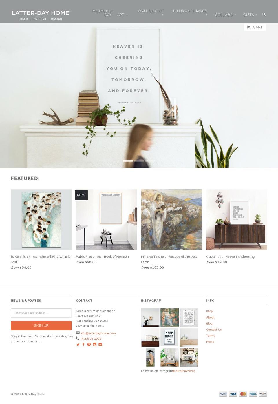 lds-home.com shopify website screenshot