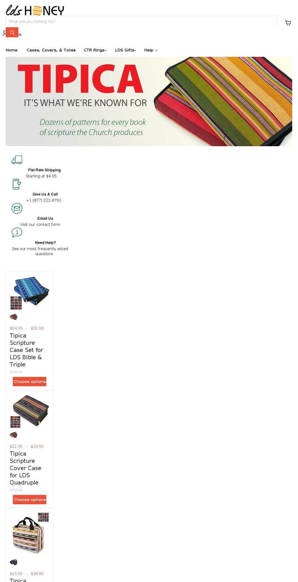 ldshoney.com shopify website screenshot