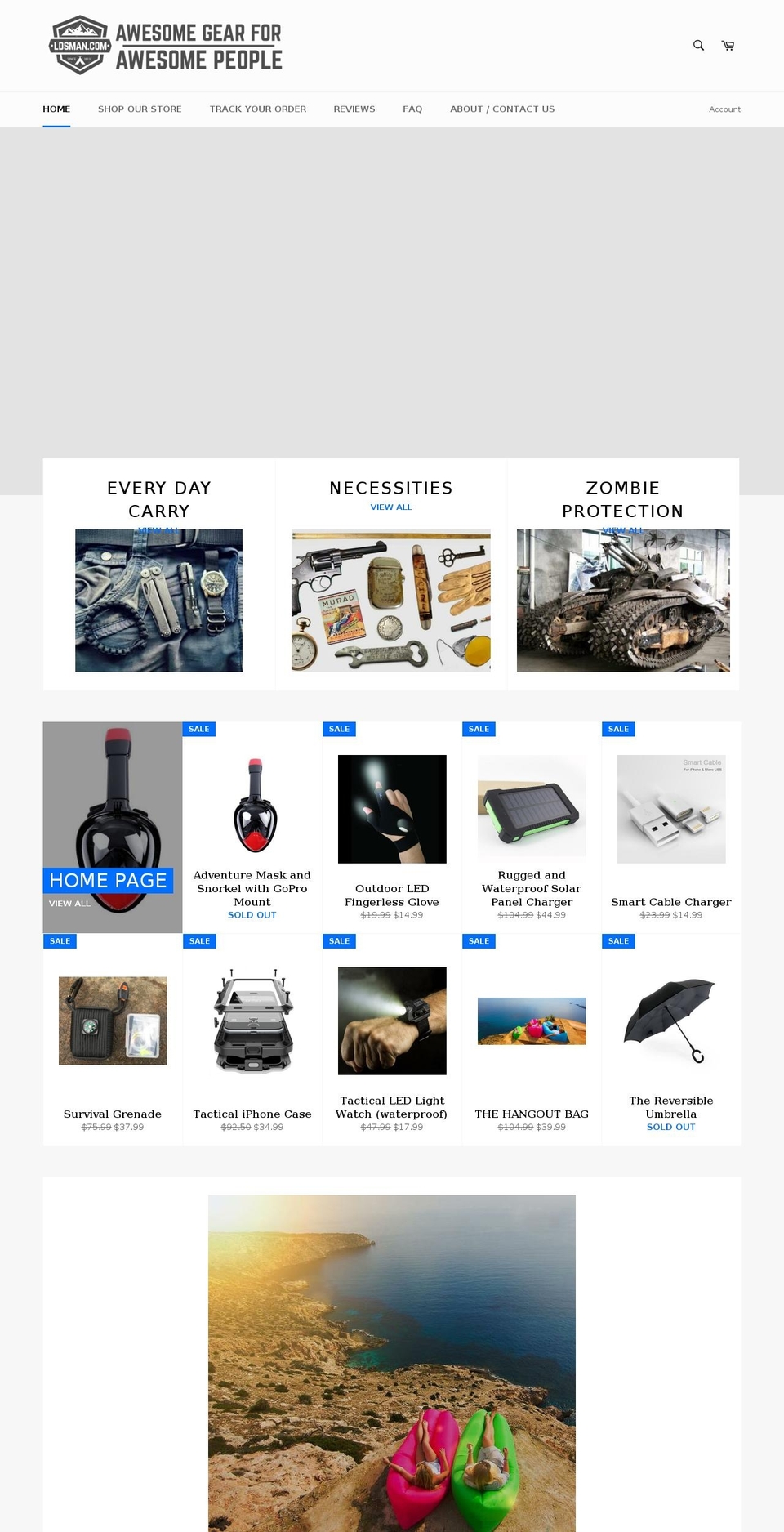 ldsman.com shopify website screenshot
