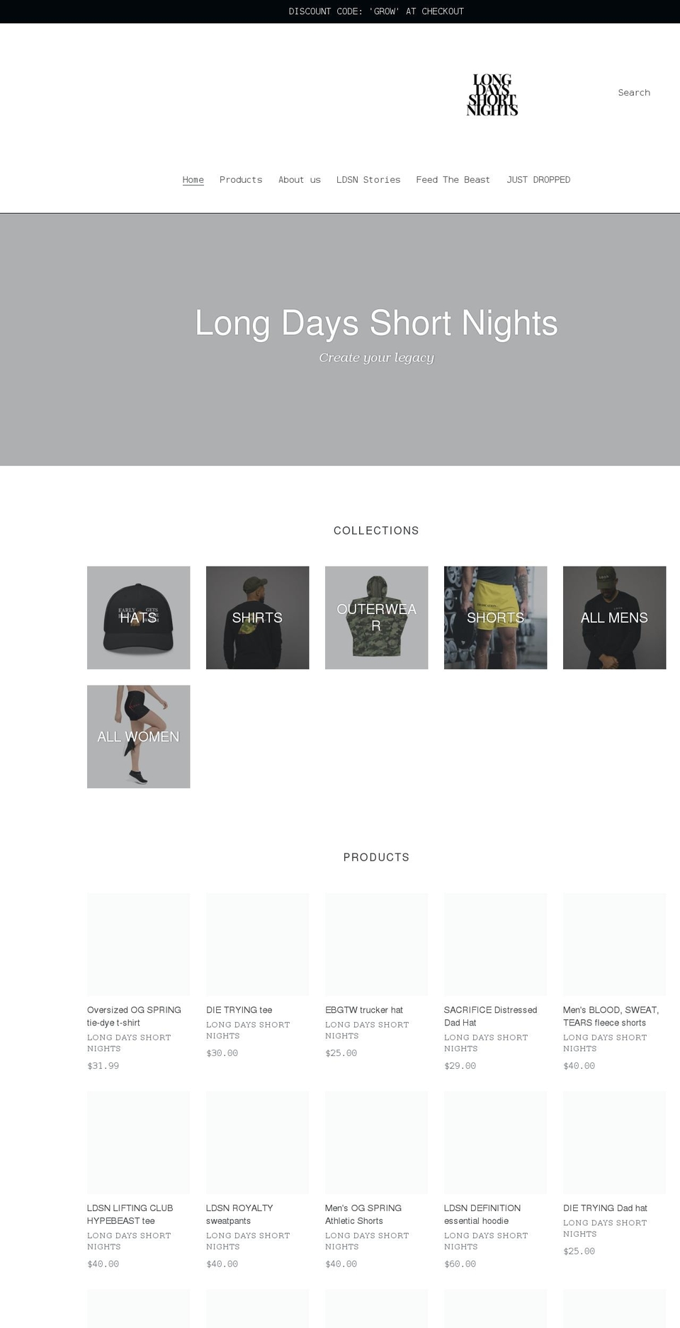 ldsnlifestyle.com shopify website screenshot