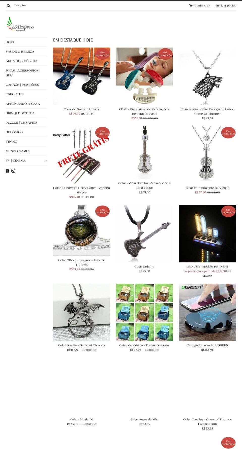ldtexpress.com — Shopify storefront screenshot