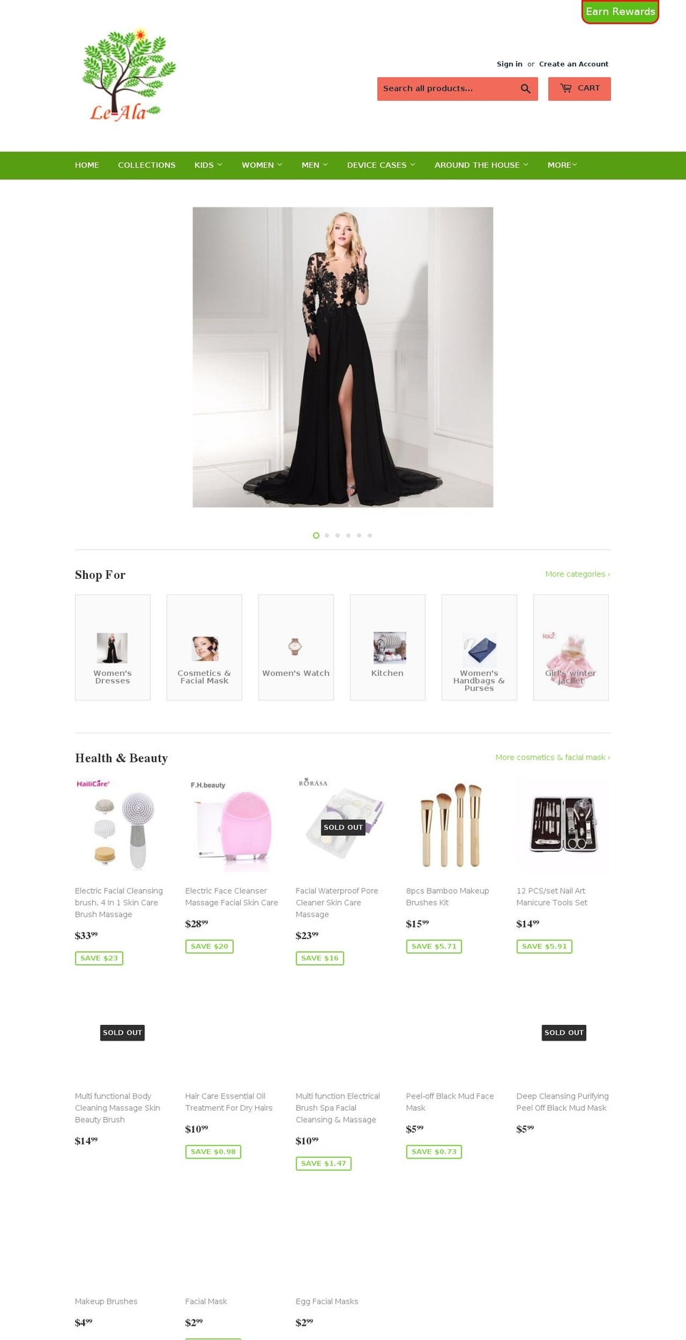 le-ala.com — Shopify storefront screenshot