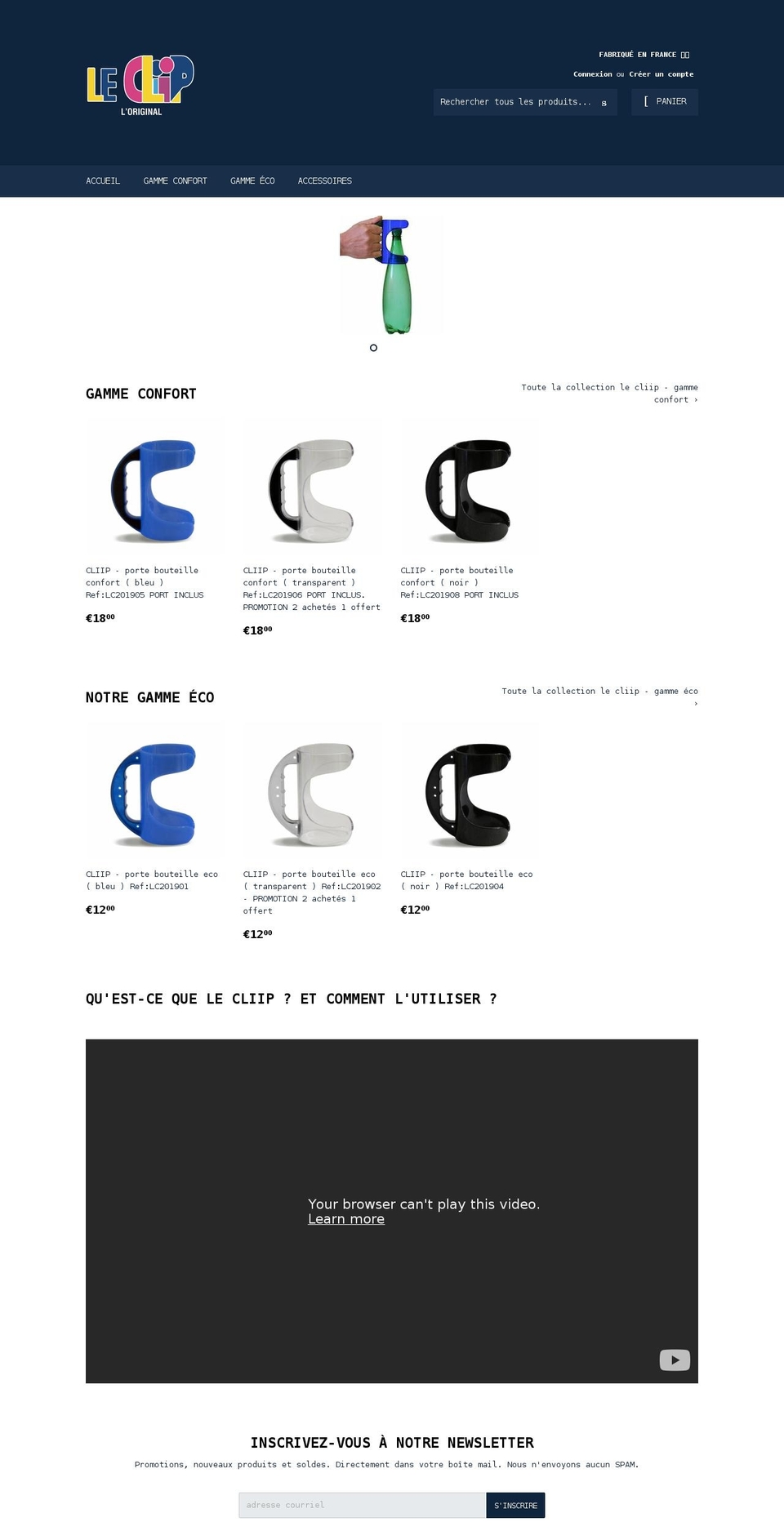 le-cliip.com shopify website screenshot