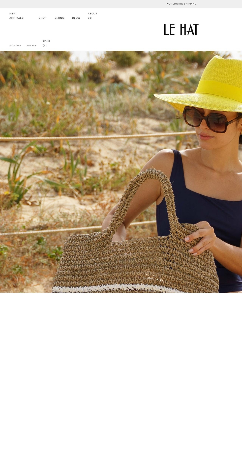 le-hat.co.uk shopify website screenshot