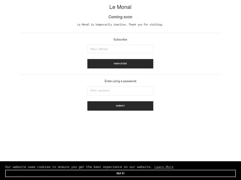 le-monal.shop shopify website screenshot