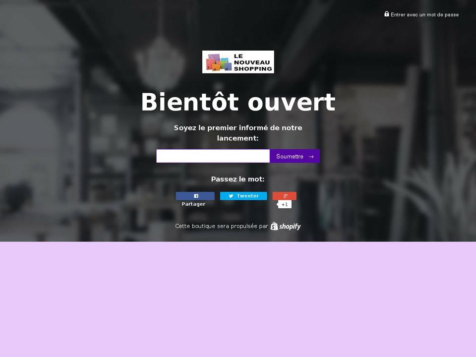 le-nouveau-shopping.com — Shopify storefront screenshot