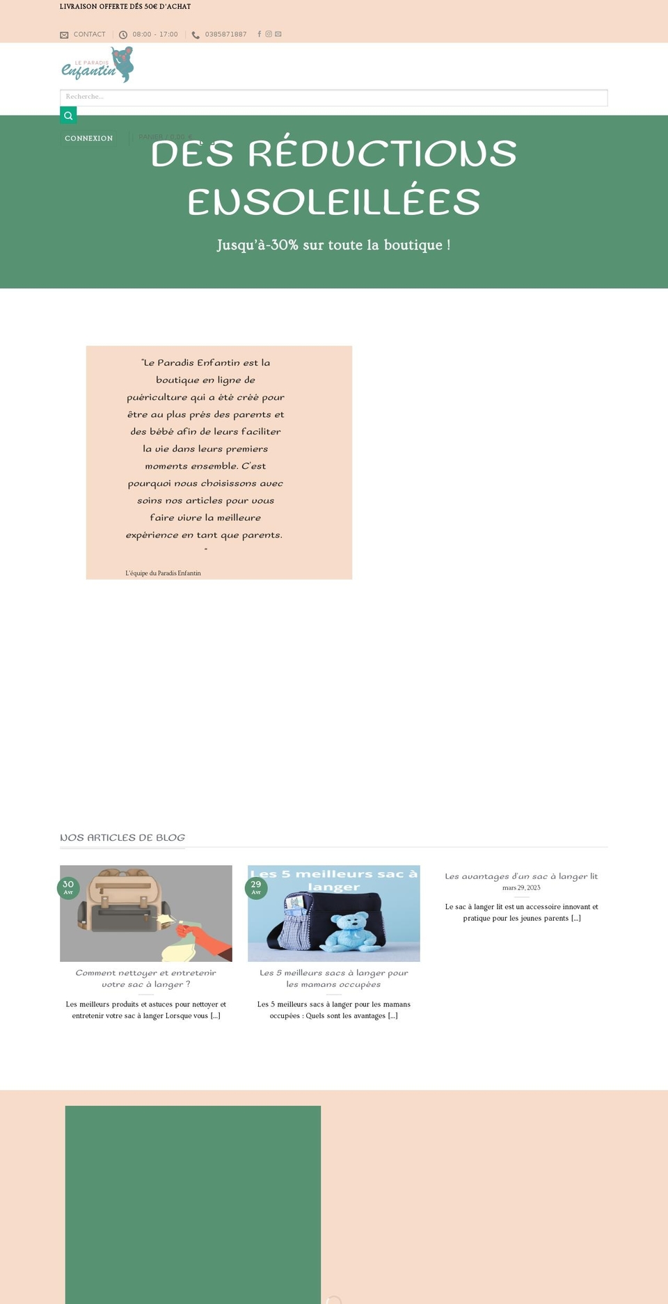 le-paradis-enfantin.com — Shopify storefront screenshot