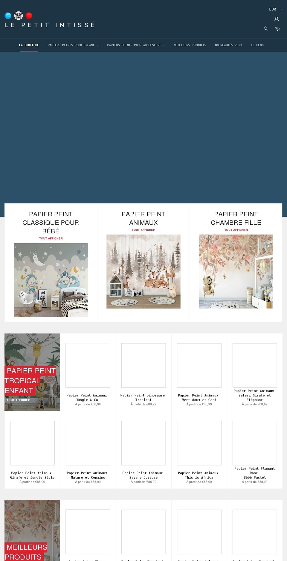 le-petit-intisse.com shopify website screenshot