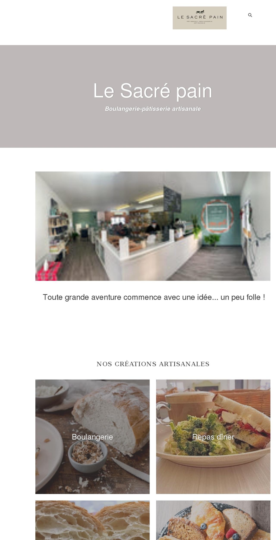 le-sacre-pain.myshopify.com shopify website screenshot