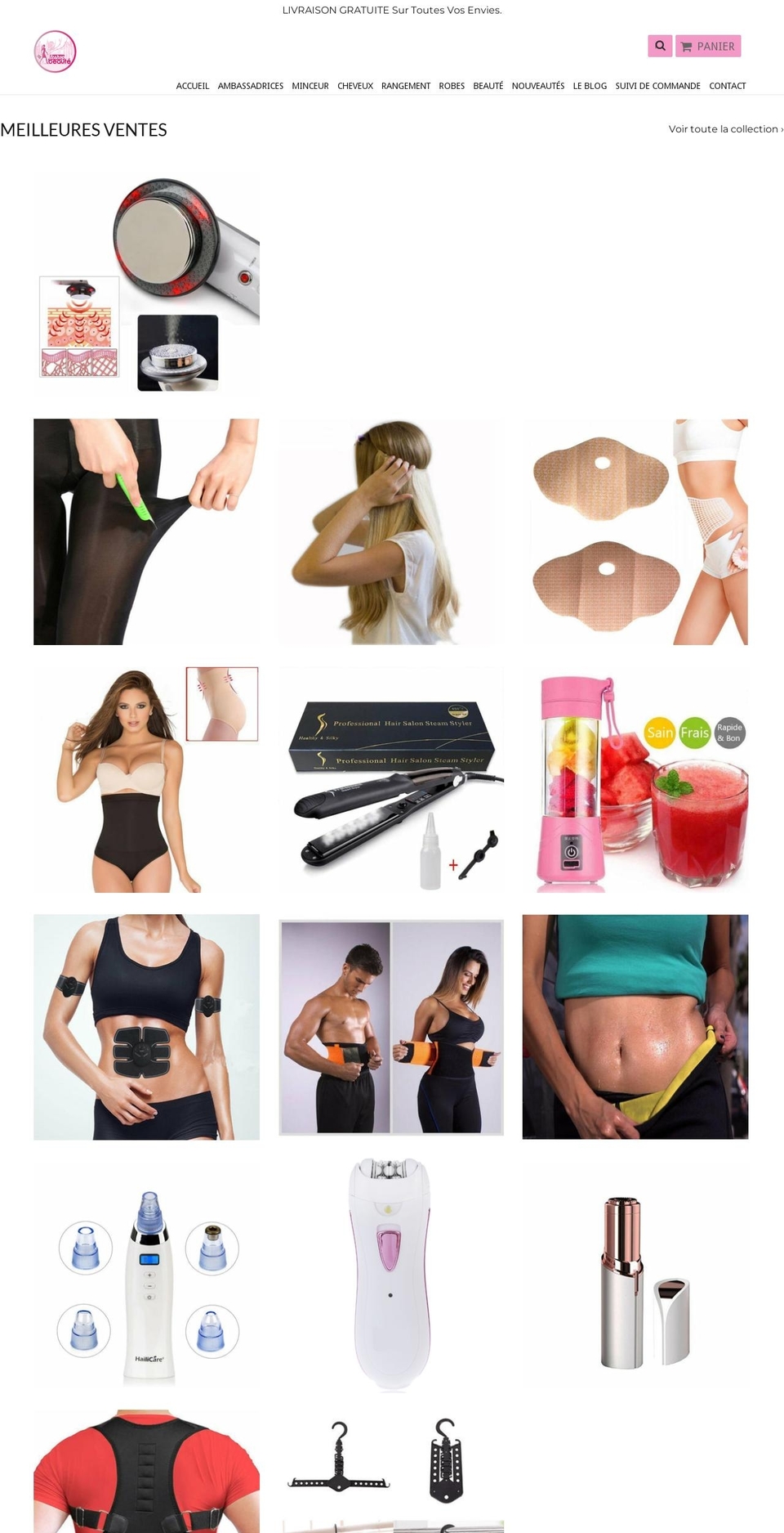 le-shop-beaute.com shopify website screenshot