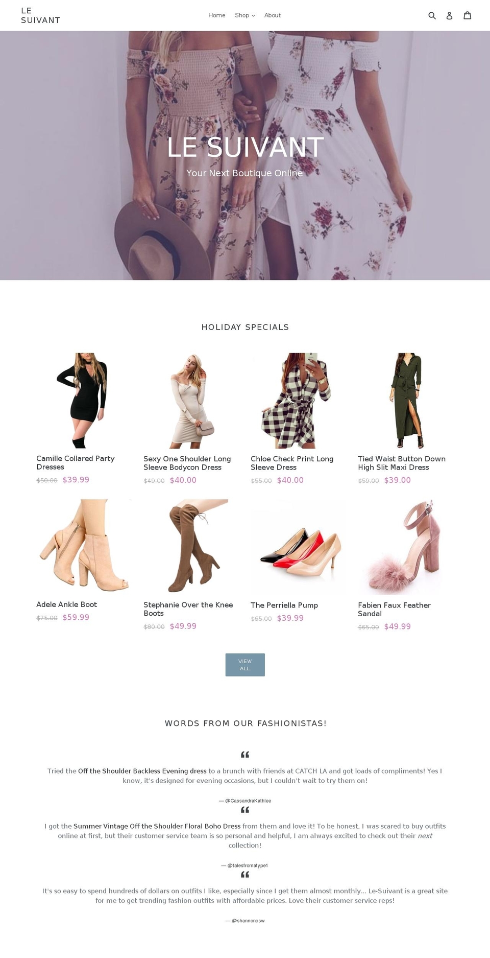 le-suivant.com — Shopify storefront screenshot