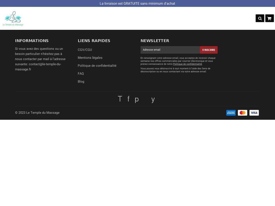 Speedfly--- Shopify theme site example le-temple-du-massage.fr