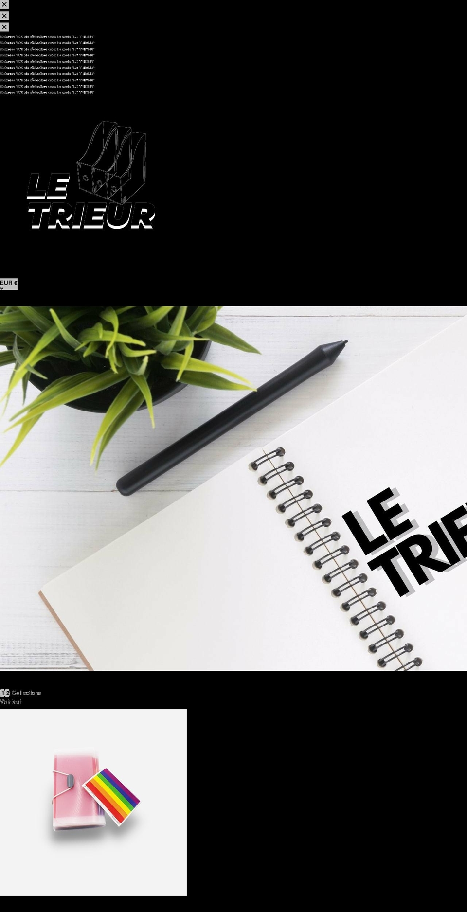 le-trieur.com shopify website screenshot