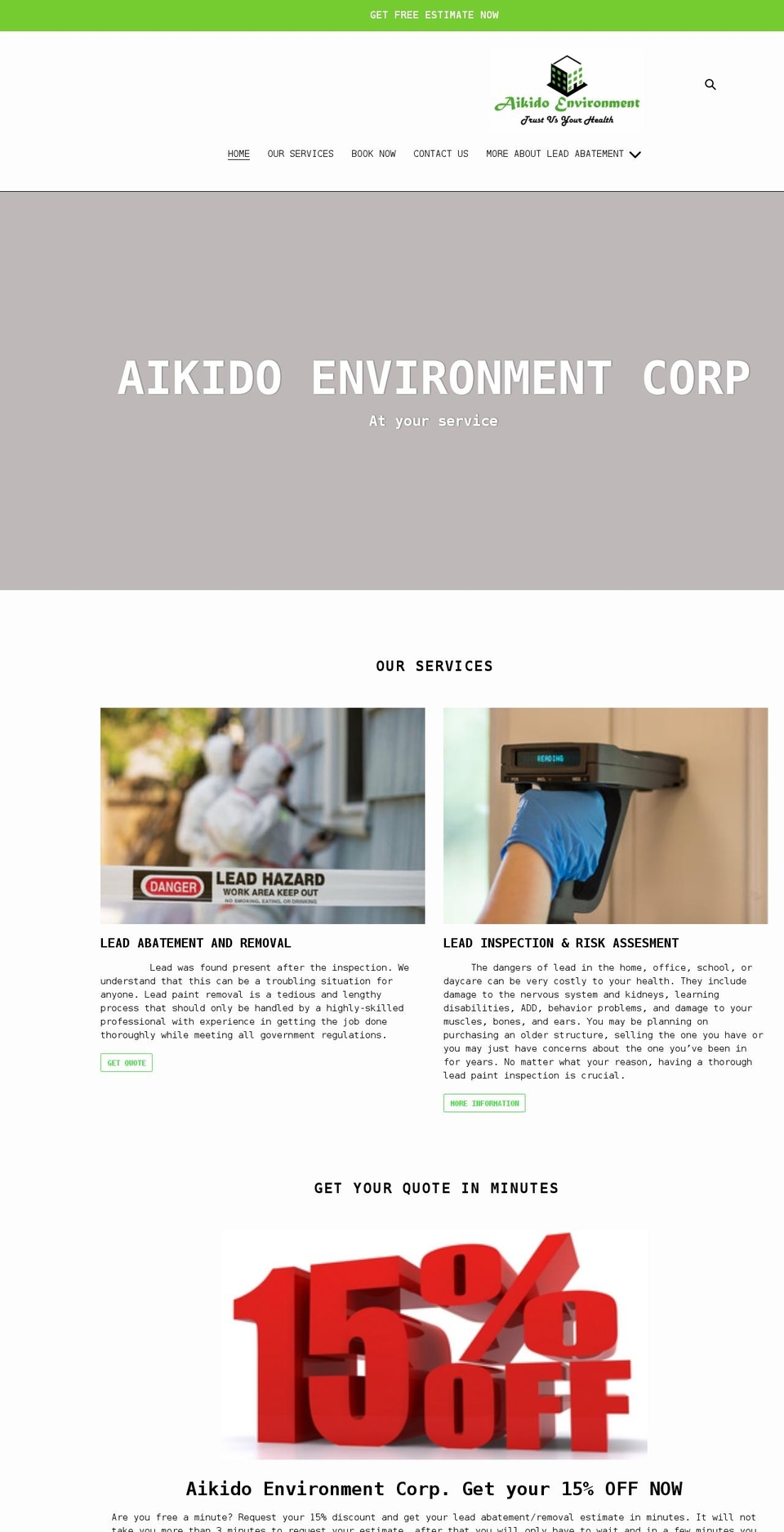 leadabatementfirm.com shopify website screenshot