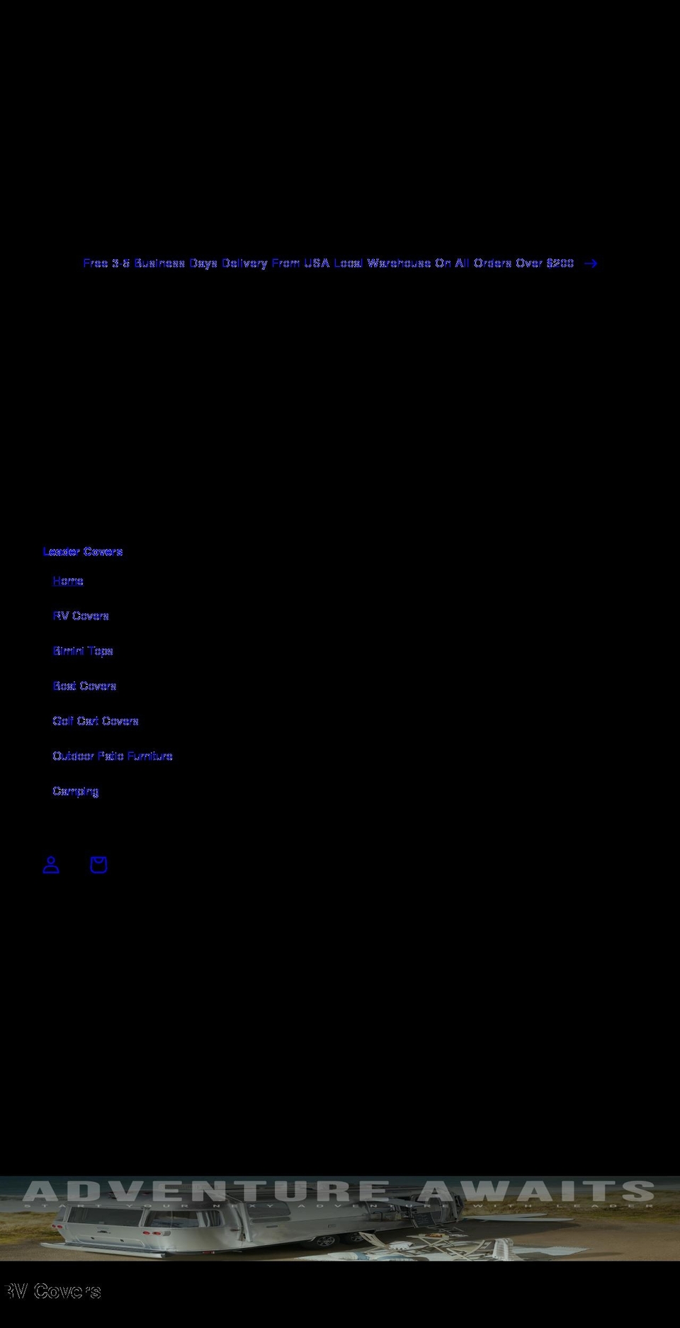 leadercovers.com shopify website screenshot