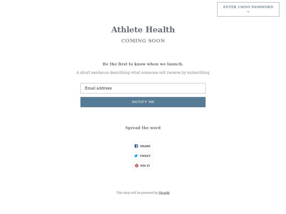 leadingathlete.com shopify website screenshot