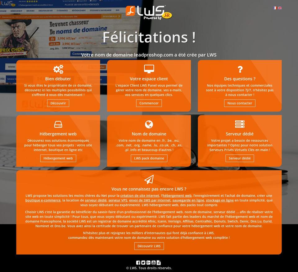 leadproshop.com shopify website screenshot