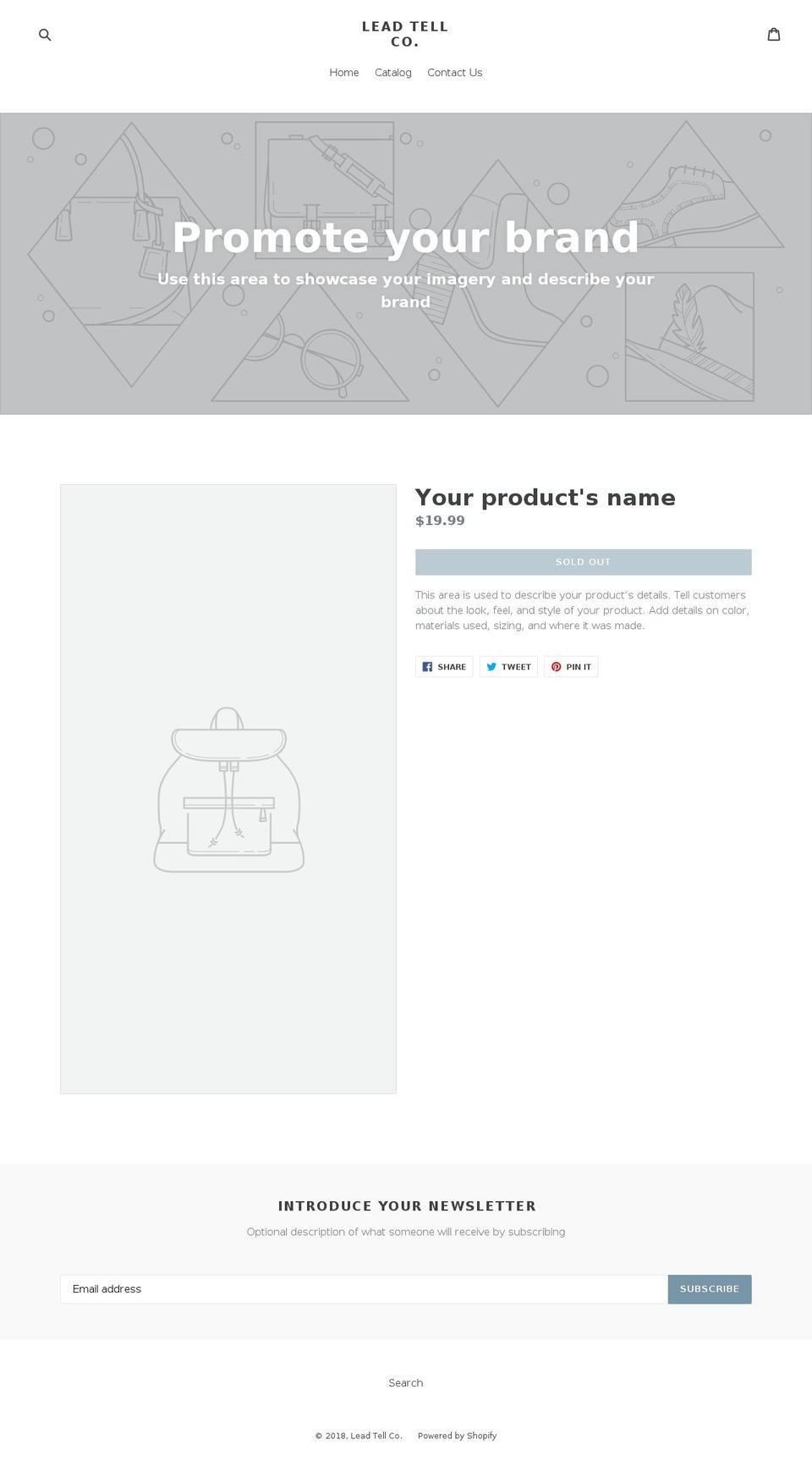 leadtell.com — Shopify storefront screenshot