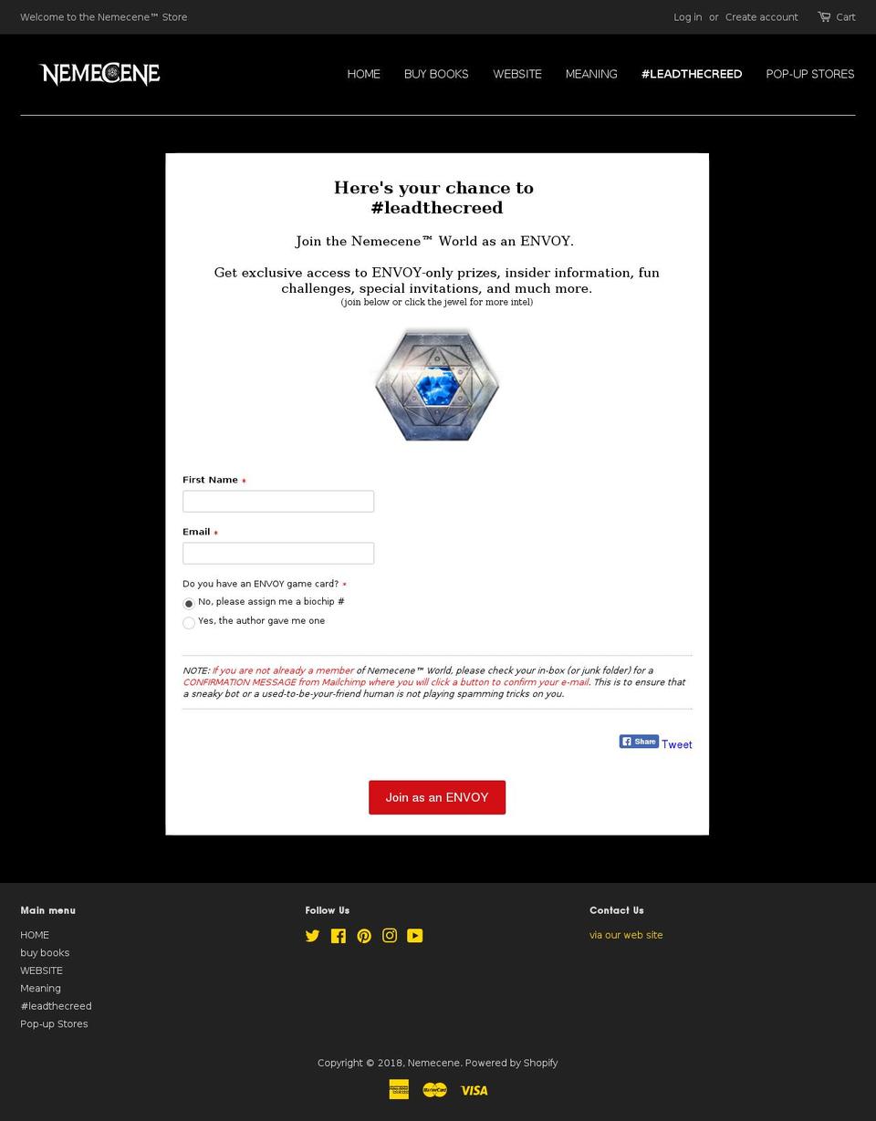 leadthecreed.com shopify website screenshot