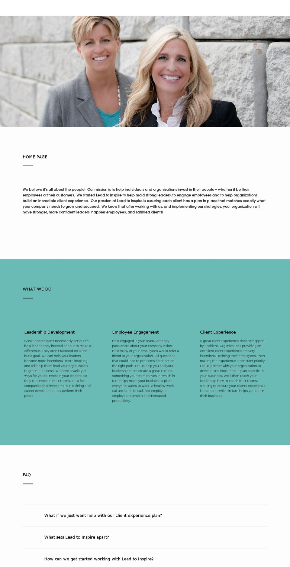 leadtoinspire.net shopify website screenshot