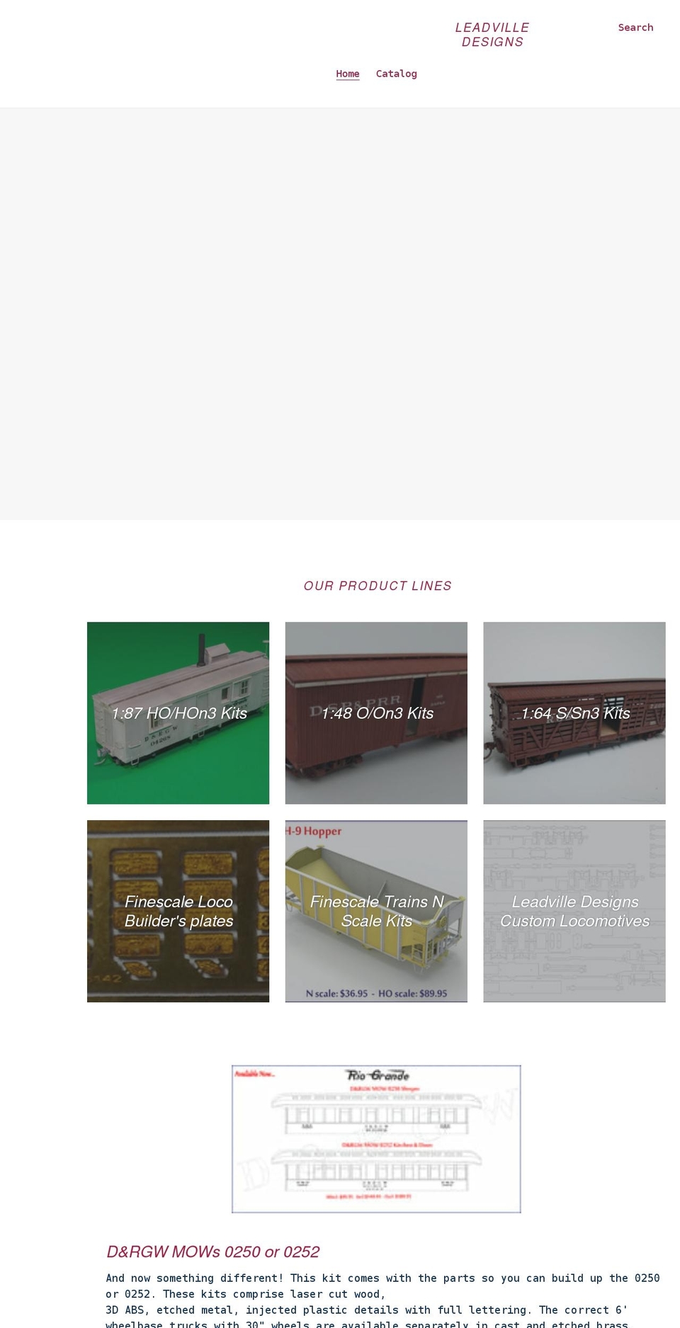 leadvilledesigns.com shopify website screenshot